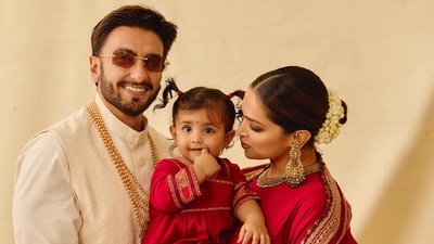 Deepika Padukone and Ranveer Singh with daughter Dua (Photo: Instagram)
