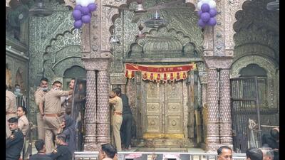 Dinesh Falahari, a petitioner in the Sri Krishna Janmabhoomi case in Mathura, has written to CM Yogi seeking a CBI investigation. (HT Photo)