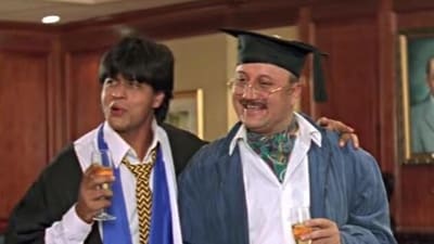 SRK and Anupam Kher SRK and Anupam Kher
