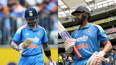 Virat Kohli and Rohit Sharma flopped vs Austalia in first ODI. (PTI and AFP Image) Virat Kohli and Rohit Sharma flopped vs Austalia in first ODI. (PTI and AFP Image)