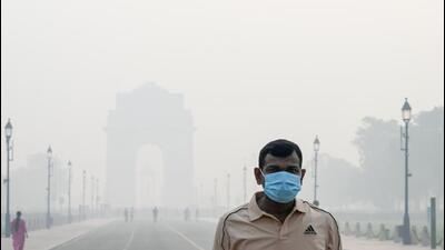 Manjinder Singh Sirsa alleged deliberate stubble burning, while AAP’s Bharadwaj said Sikh farmers were being wrongly targeted for politics. (Arvind Yadav/HT) Manjinder Singh Sirsa alleged deliberate stubble burning, while AAP’s Bharadwaj said Sikh farmers were being wrongly targeted for politics. (Arvind Yadav/HT)