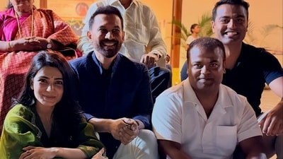 Samantha Ruth Prabhu and Raj Nidimoru sparked rumours of them dating with their latest outings. Samantha Ruth Prabhu and Raj Nidimoru sparked rumours of them dating with their latest outings.