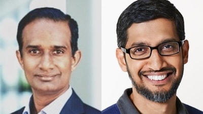 Sundar Pichai introduced Karthik Narain as Google Cloud’s Chief Product and Business Officer. (LinkedIn) Sundar Pichai introduced Karthik Narain as Google Cloud’s Chief Product and Business Officer. (LinkedIn)