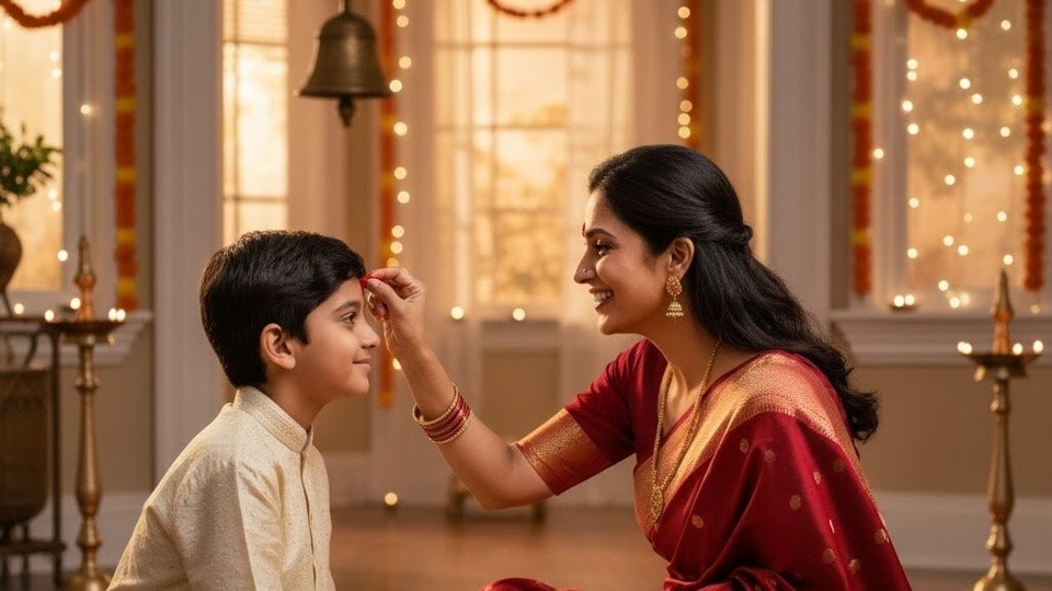 ভাইফোঁটায় শুভেচ্ছা জানান দূরে থাকা ভাইকে
