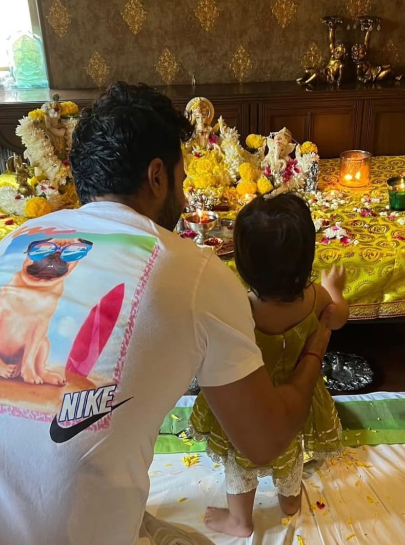 Varun Dhawan with daughter Lara Varun Dhawan with daughter Lara