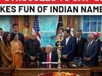 Trump makes fun of Indian names, struggles to say 'Diwali' at White House fest? Trump makes fun of Indian names, struggles to say 'Diwali' at White House fest?