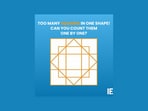 A tricky square puzzle shared on Instagram puzzled users. A tricky square puzzle shared on Instagram puzzled users.