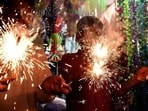 Police also set up special checkpoints across the city to prevent drink-driving and ensure crackers were burst within permitted hours (Representational Image) Police also set up special checkpoints across the city to prevent drink-driving and ensure crackers were burst within permitted hours (Representational Image)