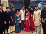 Shah Rukh Khan took time out to celebrate Diwali with Gauri Khan's team. Shah Rukh Khan took time out to celebrate Diwali with Gauri Khan's team.