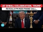 US President Donald Trump said he spoke with Prime Minister Narendra Modi on Tuesday.