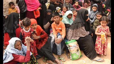 Action against Rohingya migrants was taken in 2021 as well when the UT administration, on the instructions of the Union home ministry, had launched a verification drive and sent 271 ‘illegal’ immigrants to the Hiranagar holding centre. Action against Rohingya migrants was taken in 2021 as well when the UT administration, on the instructions of the Union home ministry, had launched a verification drive and sent 271 ‘illegal’ immigrants to the Hiranagar holding centre.