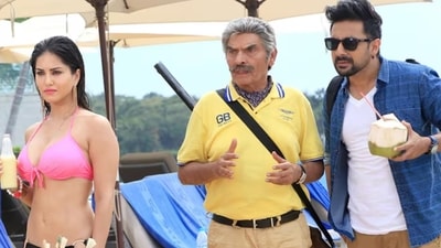 Sunny Leone, Asrani and Vir Das Sunny Leone, Asrani and Vir Das