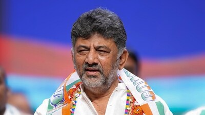 Deputy CM DK Shivakumar announced extensive roadworks in Bengaluru, including 500 km of white-topping. (PTI) Deputy CM DK Shivakumar announced extensive roadworks in Bengaluru, including 500 km of white-topping. (PTI)