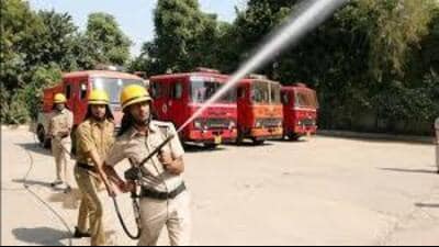 In Khawajke village, a godown storing large quantities of waste material caught fire, resulting in one of the biggest operations of the night (HT File Photo for representation) In Khawajke village, a godown storing large quantities of waste material caught fire, resulting in one of the biggest operations of the night (HT File Photo for representation)