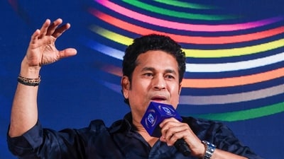 Sachin Tendulkar speaks during a press meet for the 3rd season of the Indian Street Premier League. (PTI) Sachin Tendulkar speaks during a press meet for the 3rd season of the Indian Street Premier League. (PTI)