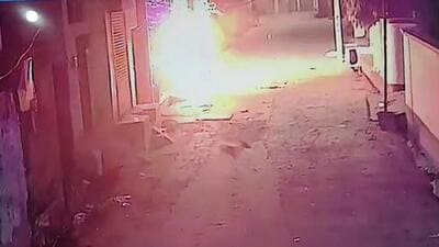Police said neighbours heard his screams and rushed to rescue him, trying to cover him with blankets to douse the fire. (HT Photos) Police said neighbours heard his screams and rushed to rescue him, trying to cover him with blankets to douse the fire. (HT Photos)