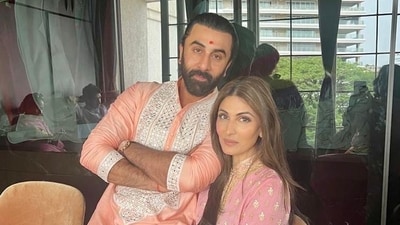 Riddhima Kapoor Sahni and Ranbir Kapoor. Riddhima Kapoor Sahni and Ranbir Kapoor.