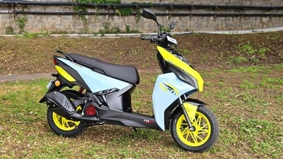 TVS Ntorq 150 is the most powerful ICE-powered scooter that the brand makes. TVS Ntorq 150 is the most powerful ICE-powered scooter that the brand makes.