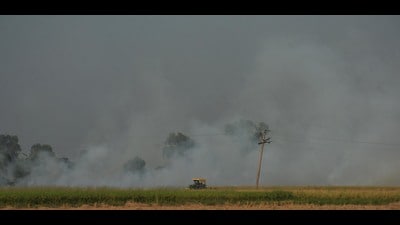 Typically, the impact of farm fires begins to rise sharply in the last week of October (Sameer Sehgal/HT)