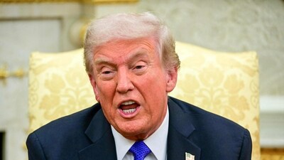 US President Donald Trump in the Oval Office of the White House in Washington, DC, on October 22, 2025. (AFP)