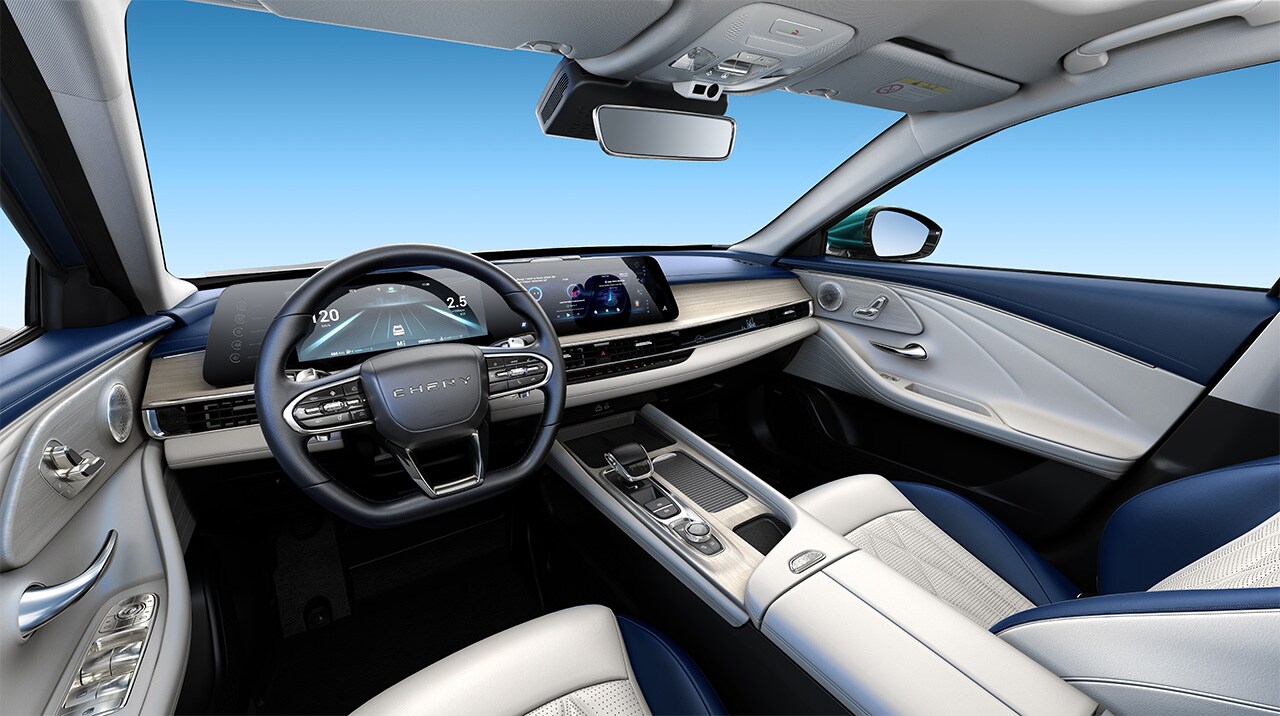 The Arrizo 8 packs a comprehensive tech suite within a luxurious, dual-tone cabin