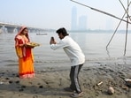 Gram it: Chhath Puja vibes are taking over the Capital! Here's a glimpse of how Instagram content creators are making reels at Kalindi Kunj Ghat of the Yamuna river ahead of the puja (October 25 to 28), dedicated to the Sun God, which is predominantly celebrated in Bihar, Jharkhand, and Uttar Pradesh. 