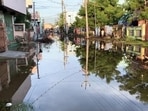 A view of a waterlogged street due to continuous heavy rainfall, in Thoothukudi on Wednesday. (ANI) A view of a waterlogged street due to continuous heavy rainfall, in Thoothukudi on Wednesday. (ANI)