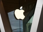 An Apple logo adorns the facade of the downtown Brooklyn Apple store in New York. An Apple logo adorns the facade of the downtown Brooklyn Apple store in New York.