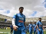 Shubman Gill with the rest of the Indian team Shubman Gill with the rest of the Indian team