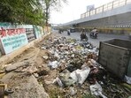 Garbage dump at the roadside near Polytechnic crossing, in Lucknow, on Thursday. (HT Photo) Garbage dump at the roadside near Polytechnic crossing, in Lucknow, on Thursday. (HT Photo)