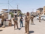 A Syrian Democratic Forces patrol in Hajin, a day after Islamic State fighters killed two SDF soldiers there.