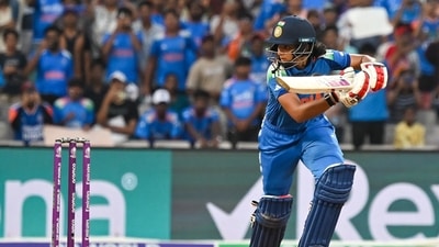 Pratika Rawal answered her critics in style as she scored 122 runs off 134 balls. This was her second ODI ton and her first century in the World Cup. She eventually lost her wicket to Amelia Kerr. (Raju Shinde) Pratika Rawal answered her critics in style as she scored 122 runs off 134 balls. This was her second ODI ton and her first century in the World Cup. She eventually lost her wicket to Amelia Kerr. (Raju Shinde)