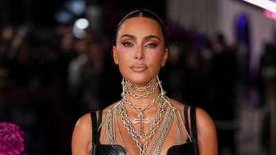 Kim Kardashian shared that she has a 'little' aneurysm discovered during an MRI, which she attributes to stress from her divorce. (Photo by Scott A Garfitt/Invision/AP) (Scott A Garfitt/Invision/AP) Kim Kardashian shared that she has a 'little' aneurysm discovered during an MRI, which she attributes to stress from her divorce. (Photo by Scott A Garfitt/Invision/AP) (Scott A Garfitt/Invision/AP)