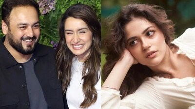Amar Kaushik, Shraddha Kapoor and Aneet Padda Amar Kaushik, Shraddha Kapoor and Aneet Padda