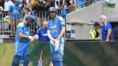 Rohit Sharma scored 73 runs against Australia in Adelaide. (AFP) Rohit Sharma scored 73 runs against Australia in Adelaide. (AFP)
