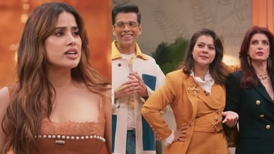 Janhvi Kapoor, Karan Johar, Kajol and Twinkle Khanna Janhvi Kapoor, Karan Johar, Kajol and Twinkle Khanna