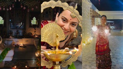 <p>బాలీవుడ్ హీరోయిన్ కంగనా రనౌత్ నటిగానే కాకుండా రాజకీయ నాయకురాలిగా కూడా తనను తాను నిరూపించుకుంది. కంగనా తన కెరీర్లో ఎన్నో గొప్ప సినిమాలు చేసింది. కంగనా ఇటీవల తన దీపావళి వేడుకలకు సంబంధించిన వీడియోను పోస్ట్ చేసింది. ఈ వీడియోలో, నటి తనకు ఎంపీ హోదాలో ప్రభుత్వం ఇచ్చిన భవనం ప్రతి మూలను చూపించింది.</p> <p>బాలీవుడ్ హీరోయిన్ కంగనా రనౌత్ నటిగానే కాకుండా రాజకీయ నాయకురాలిగా కూడా తనను తాను నిరూపించుకుంది. కంగనా తన కెరీర్లో ఎన్నో గొప్ప సినిమాలు చేసింది. కంగనా ఇటీవల తన దీపావళి వేడుకలకు సంబంధించిన వీడియోను పోస్ట్ చేసింది. ఈ వీడియోలో, నటి తనకు ఎంపీ హోదాలో ప్రభుత్వం ఇచ్చిన భవనం ప్రతి మూలను చూపించింది.</p>