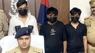 Officials said that the police then scanned the area’s CCTV footage and also gathered information about the area. This lead them to three suspects. They were arrested on Thursday from near the Banthla Canal area. (Sakib Ali/HT Photo) Officials said that the police then scanned the area’s CCTV footage and also gathered information about the area. This lead them to three suspects. They were arrested on Thursday from near the Banthla Canal area. (Sakib Ali/HT Photo)