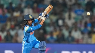 Jemimah Rodrigues who was dropped for the previous game, was promoted to No.3 against New Zealand and she didn't disappoint, scoring 76 runs off 55 balls. (PTI) Jemimah Rodrigues who was dropped for the previous game, was promoted to No.3 against New Zealand and she didn't disappoint, scoring 76 runs off 55 balls. (PTI)