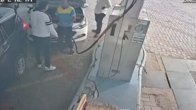 The incident occurred on Tuesday when Chhotu Lal Sharma was involved in a heated altercation with a staff member of a petrol pump. (X) The incident occurred on Tuesday when Chhotu Lal Sharma was involved in a heated altercation with a staff member of a petrol pump. (X)