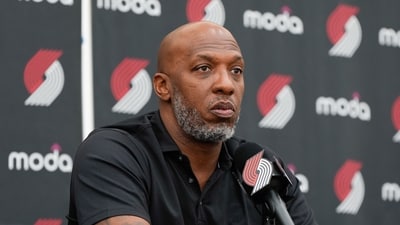 Portland Trail Blazers coach Chauncey Billups was arrested on Thursday amid a federal gambling investigation. (AP Photo/Jenny Kane) (AP) Portland Trail Blazers coach Chauncey Billups was arrested on Thursday amid a federal gambling investigation. (AP Photo/Jenny Kane) (AP)