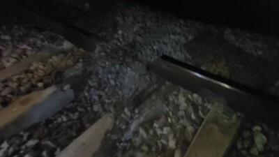 The damaged railway track in Kokrajhar. (Sourced) The damaged railway track in Kokrajhar. (Sourced)