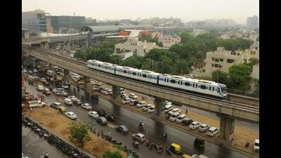 The upcoming two-level interchange will allow seamless transfers between metro lines. A revised DPR is under preparation for Centre’s approval. (HT Archive) The upcoming two-level interchange will allow seamless transfers between metro lines. A revised DPR is under preparation for Centre’s approval. (HT Archive)