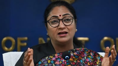 Delhi Chief Minister Rekha Gupta addresses a press conference. (HT Photo/Vipin Kumar) Delhi Chief Minister Rekha Gupta addresses a press conference. (HT Photo/Vipin Kumar)