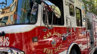 San Jose Fire Department is on the spot battling the blaze. (X/@SJFD)