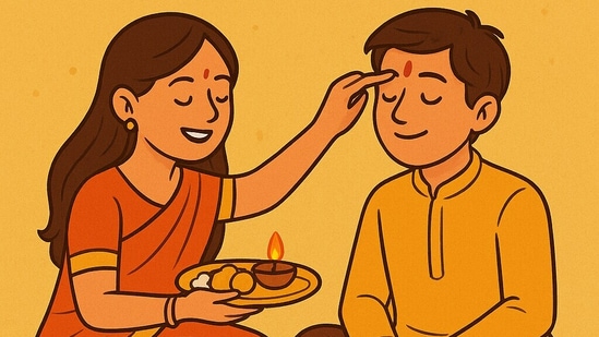 Happy Bhai Dooj 2025: Celebrate the auspicious day with your sibling.