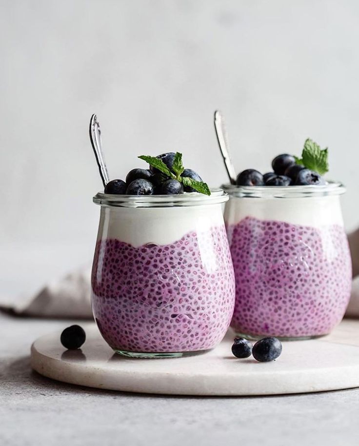 Blueberry chia pudding is rich in antioxidants. (Pinterest)