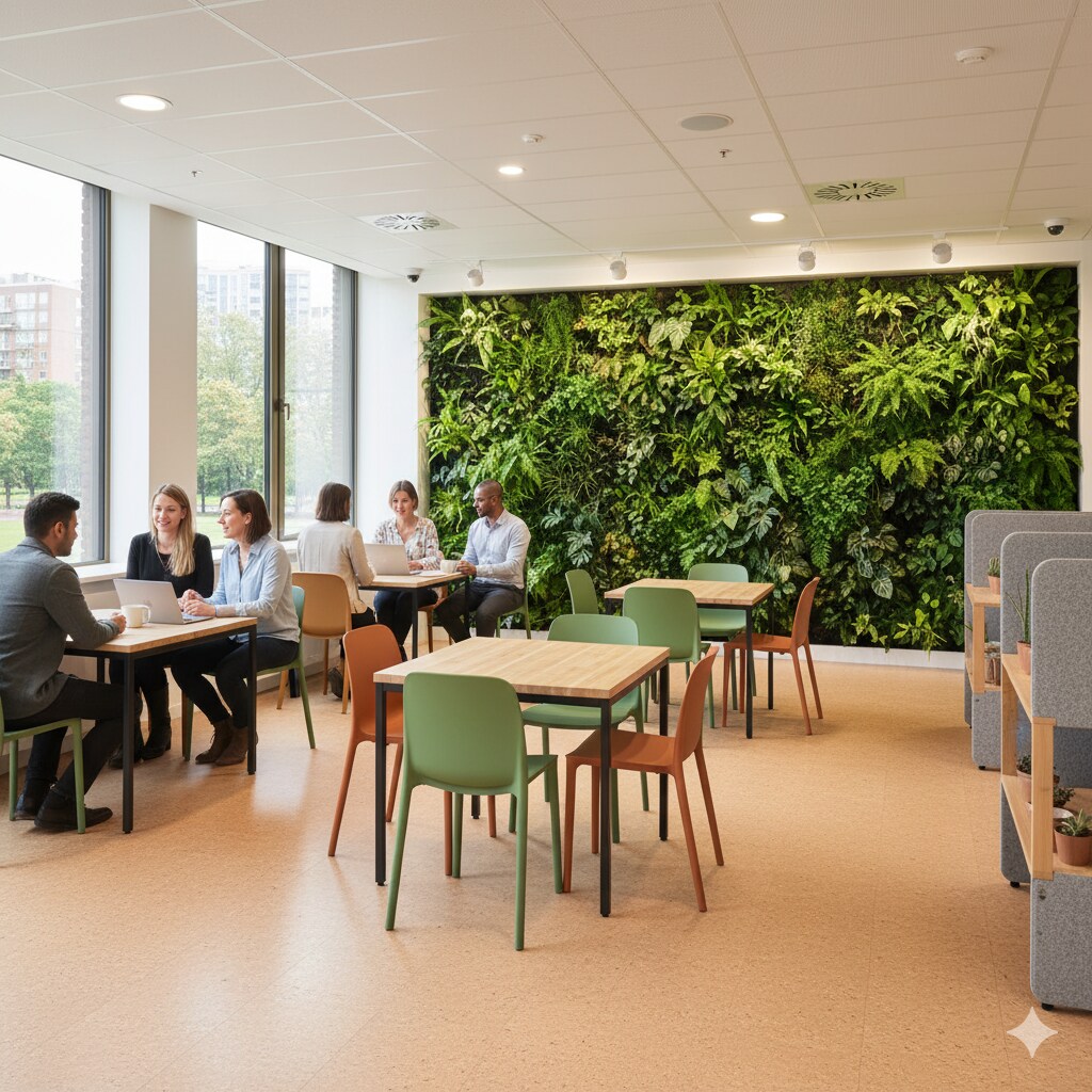 Green wall adds a touch of nature indoors. (Picture credit: Gemini AI ) Green wall adds a touch of nature indoors. (Picture credit: Gemini AI )