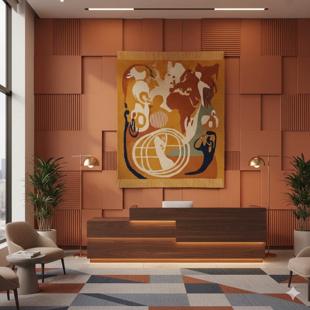 A statement reception stirs curiosity and conversations. (Picture credit: Gemini AI) A statement reception stirs curiosity and conversations. (Picture credit: Gemini AI)