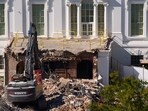 Work continues on the demolition of a part of the East Wing of the White House, Thursday, Oct. 23, 2025, in Washington, before construction of a new ballroom. Work continues on the demolition of a part of the East Wing of the White House, Thursday, Oct. 23, 2025, in Washington, before construction of a new ballroom.